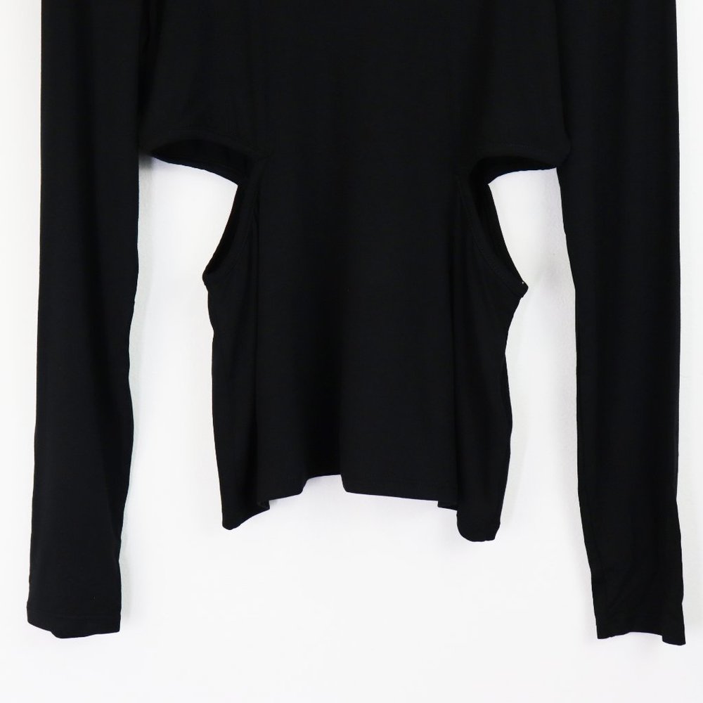 NWT Lovers + Friends Isana Turtleneck Cut Out Long Sleeve Top Black Large - Picture 6 of 9